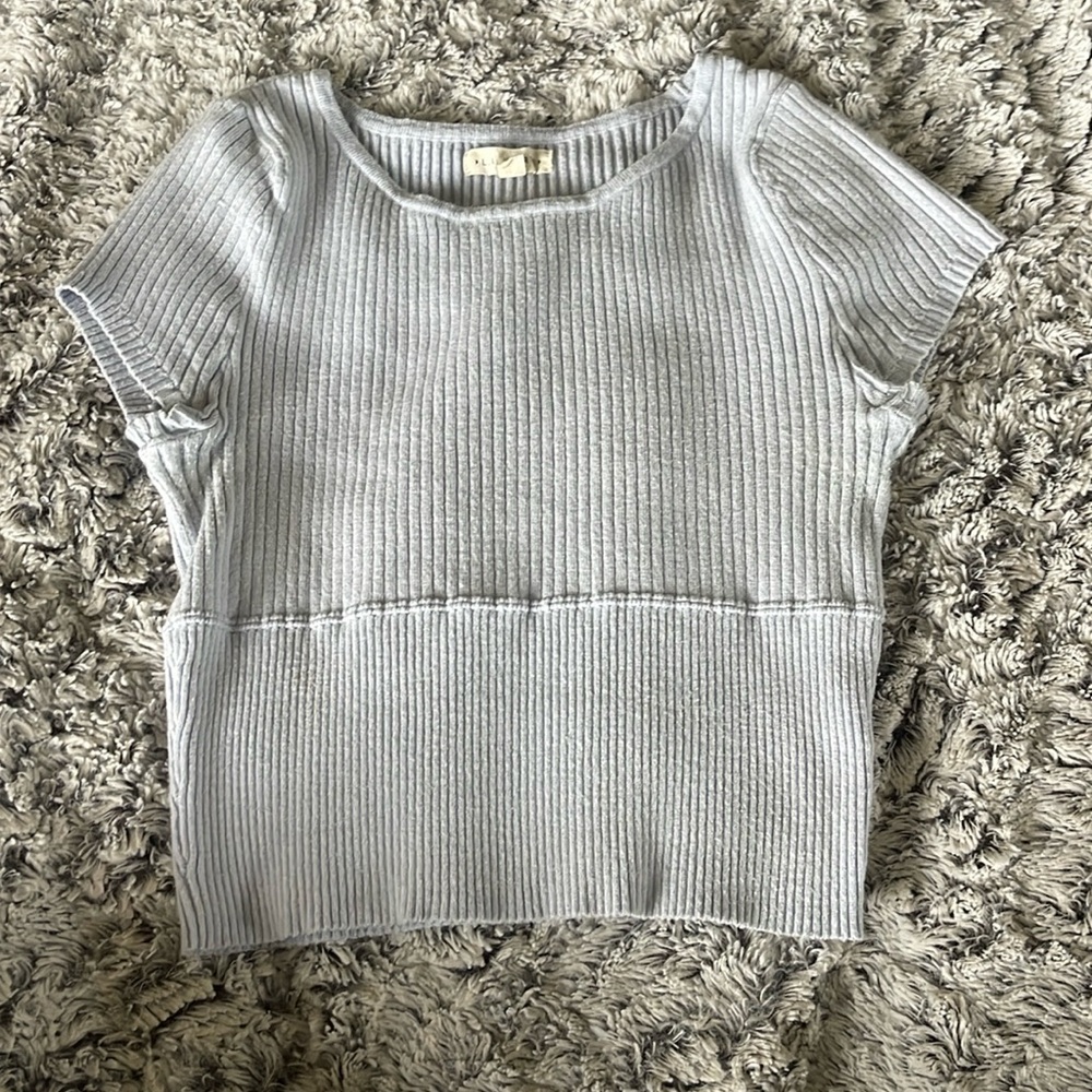 Pacsun LA Hearts Blue Crop Top Sweater size small
